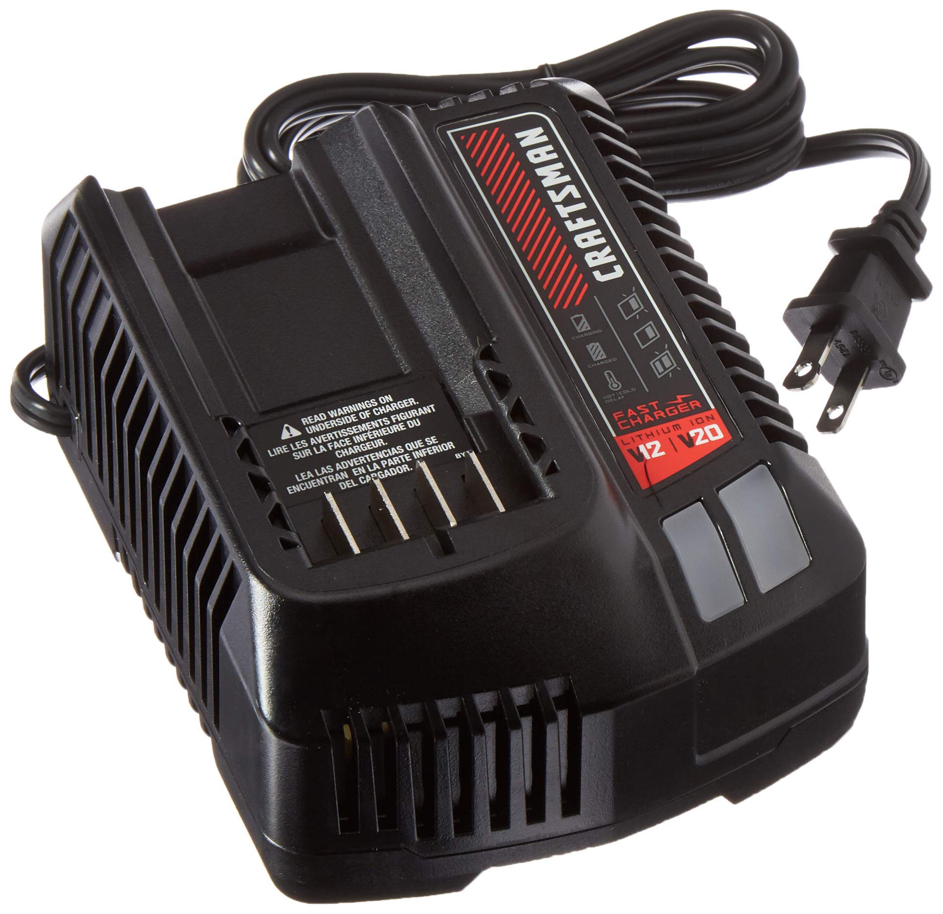 CRAFTSMAN V20 Cordless Air Inflator with Fast Charger - Portable Tire Pump for Cars, Bikes & Sports Equipment (Battery Sold Separately, Model CMCE520B & CMCB104) - Perfect for Road Trips, Camping and Emergency Tire Inflation