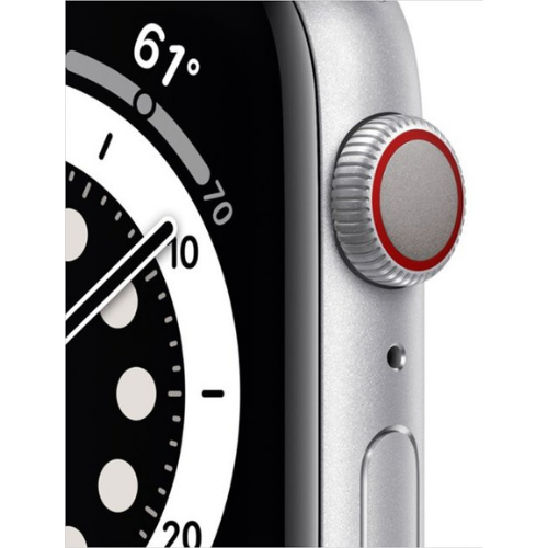 Apple Watch Series 6 44mm GPS + Cellular - Silver Stainless Steel Smartwatch with Fitness Tracking & Heart Rate Monitor - Perfect for Workouts, Running & Daily Wear