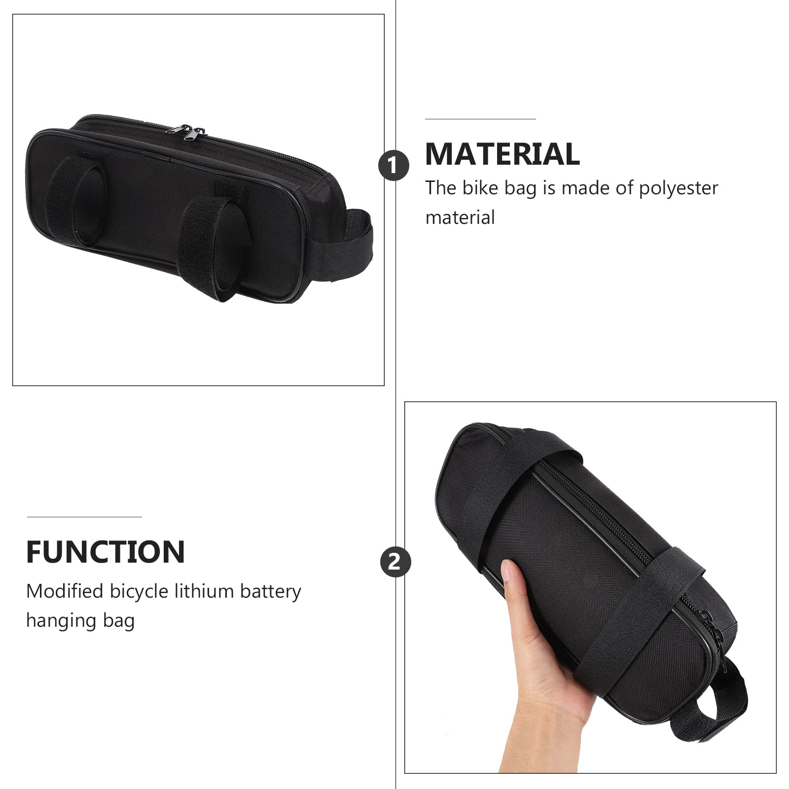 BESPORTBLE Electric Bike Battery Holder & Controller Pouch - Waterproof Polyester Scooter Accessory for E-Bike, Mountain Bike & Commuter Bikes | Perfect for Storage & Protection During Rides