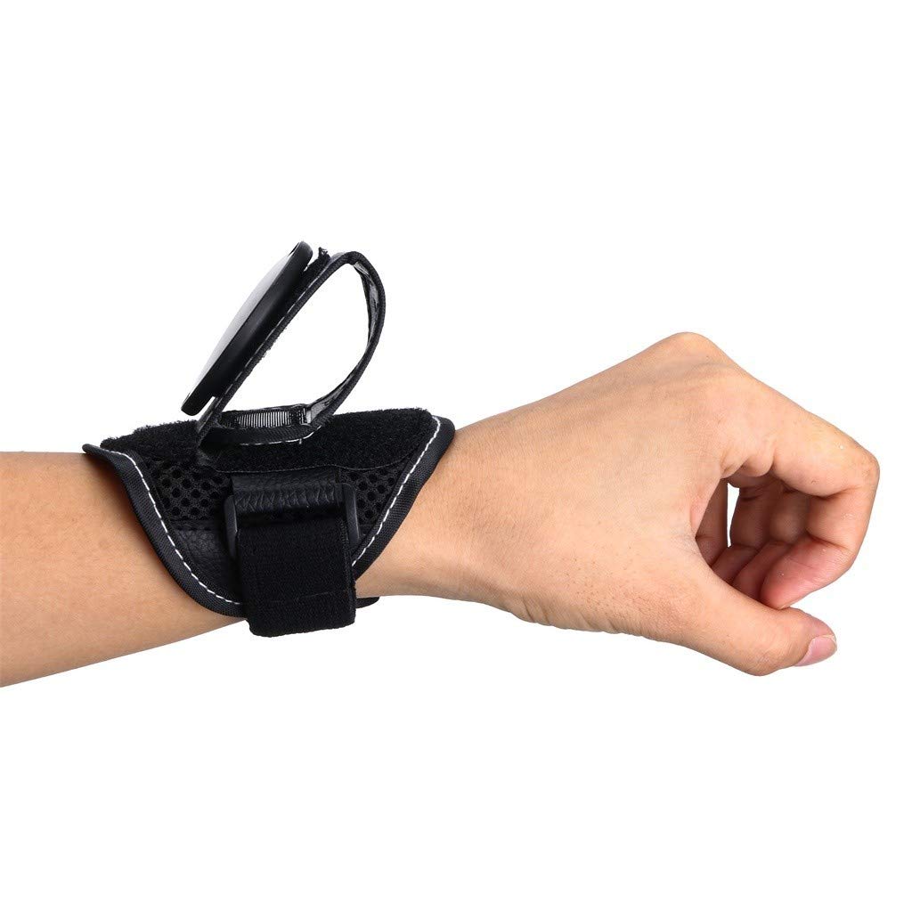 Kariwell Bike Rear View Mirror - Adjustable Cycling Arm Wrist Strap Safety Mirror for Road, Mountain & Commuter Bikes - Perfect for Urban Commuting & Outdoor Adventures