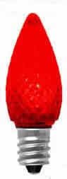 Technical Precision LED C7 Red Replacement Bulbs - Energy Efficient Christmas Light Bulbs for Holiday Decorations, Tree Lighting, and Outdoor Festive Displays