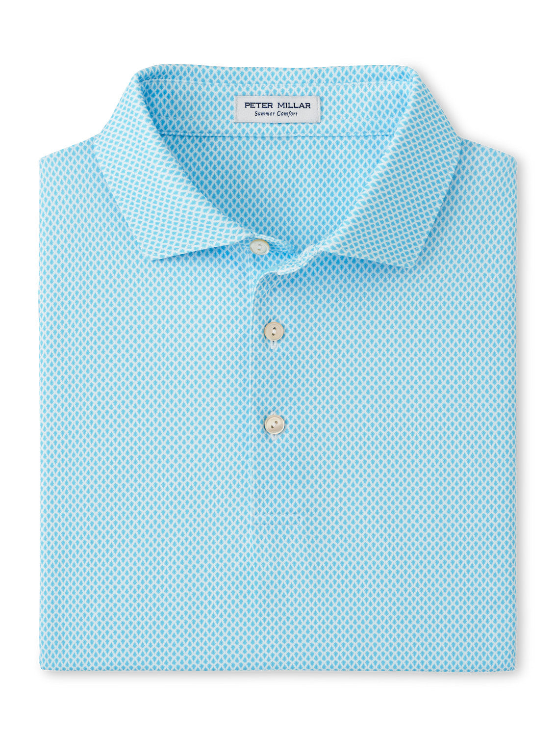 Peter Millar Men's City Of Oaks Performance Jersey Polo Shirt - Moisture-Wicking, Breathable Golf & Casual Wear (White) - Perfect for Golf, Office & Weekend Outings