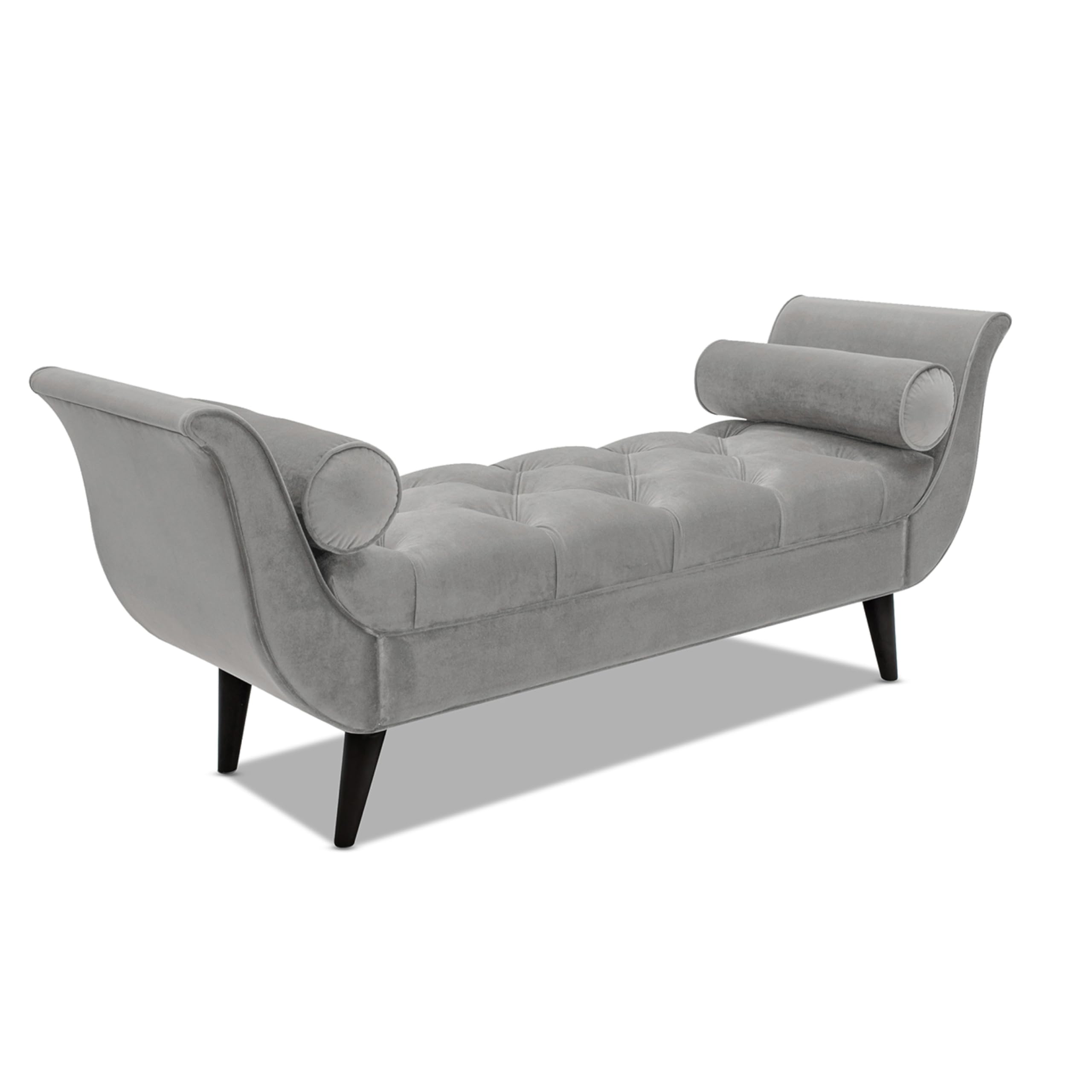 Jennifer Taylor Home Alma Tufted Flared Arm Entryway Bench - Stylish Upholstered Storage Bench for Hallway, Bedroom & Living Room - Perfect for Entryway Seating & Shoe Storage