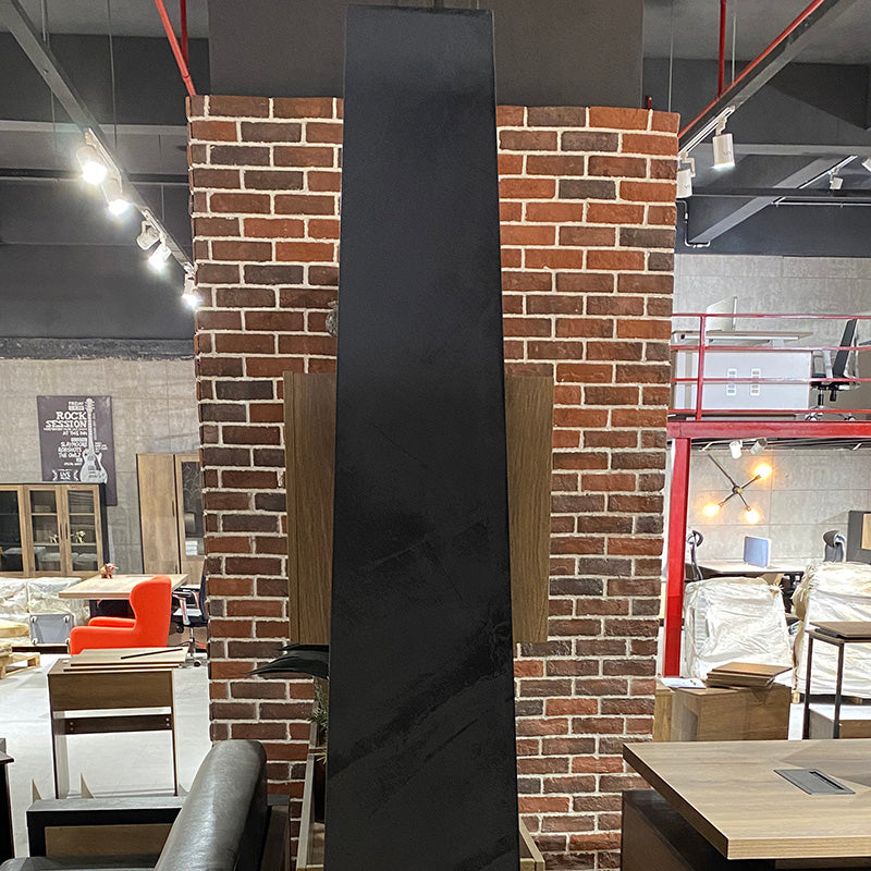 BARON Display Unit 230cm Warm Oak & Black - Modern Bookshelf for Living Room, Office & Bedroom Storage