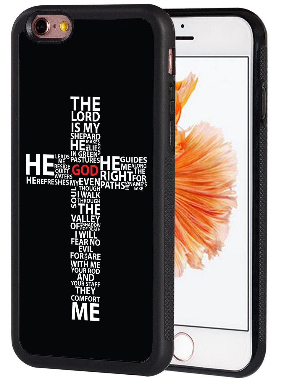 Premium Slim TPU Rubber Case for iPhone 6/6S (4.7 inch) - Christian Cross Design with Shockproof & Anti-Scratch Protection | Perfect for Daily Use, Church, Travel & Gift Giving