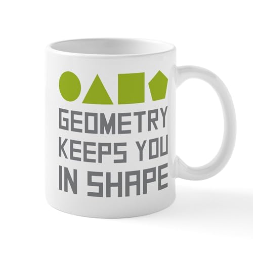 White - Geometry Shapes Mugs