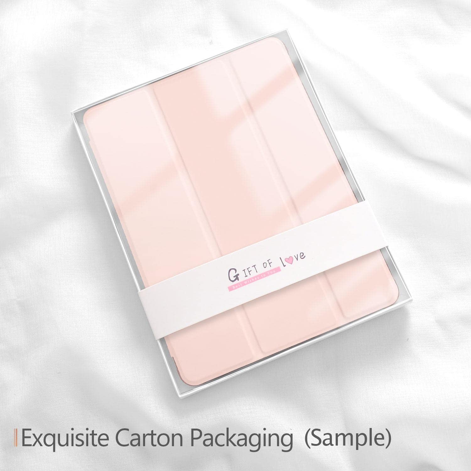 Premium Cute Kawaii Bunny iPad Pro 12.9 Case (5th/6th Gen 2020-2022) - Pink Leather Soft TPU Back Cover with Pencil Holder & Auto Sleep/Wake - Perfect for Work, School & Travel Protection