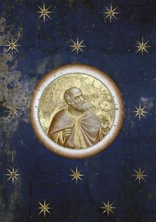Giotto Prophet Ceiling Poster Print - 20x28 Inches - Renaissance Art for Home Decor & Wall Art