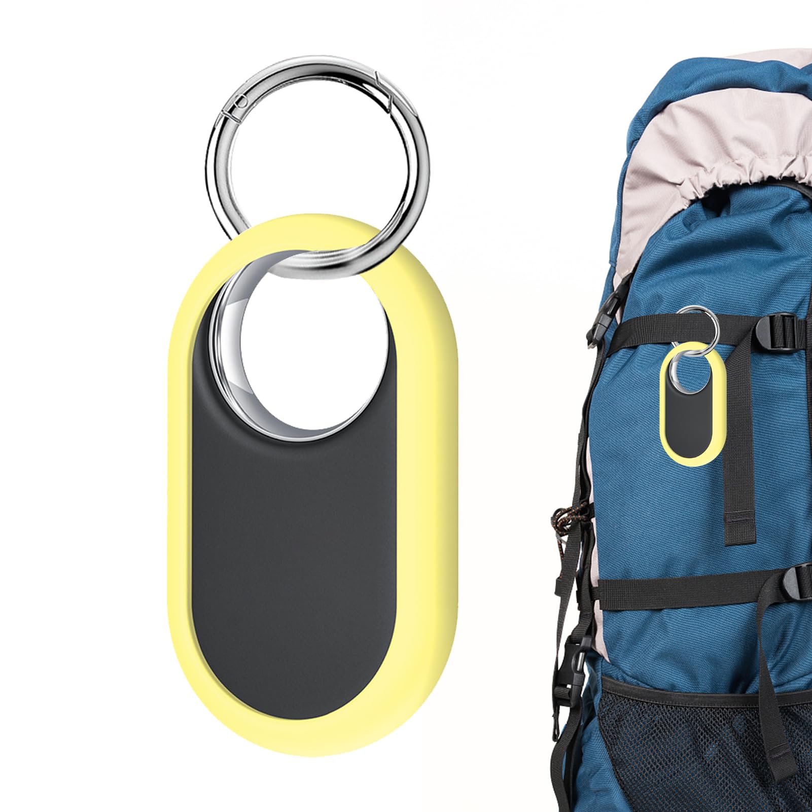 Silicone AirTag Holder Case - Key Ring Cover for Comfortable Tracking & Locating