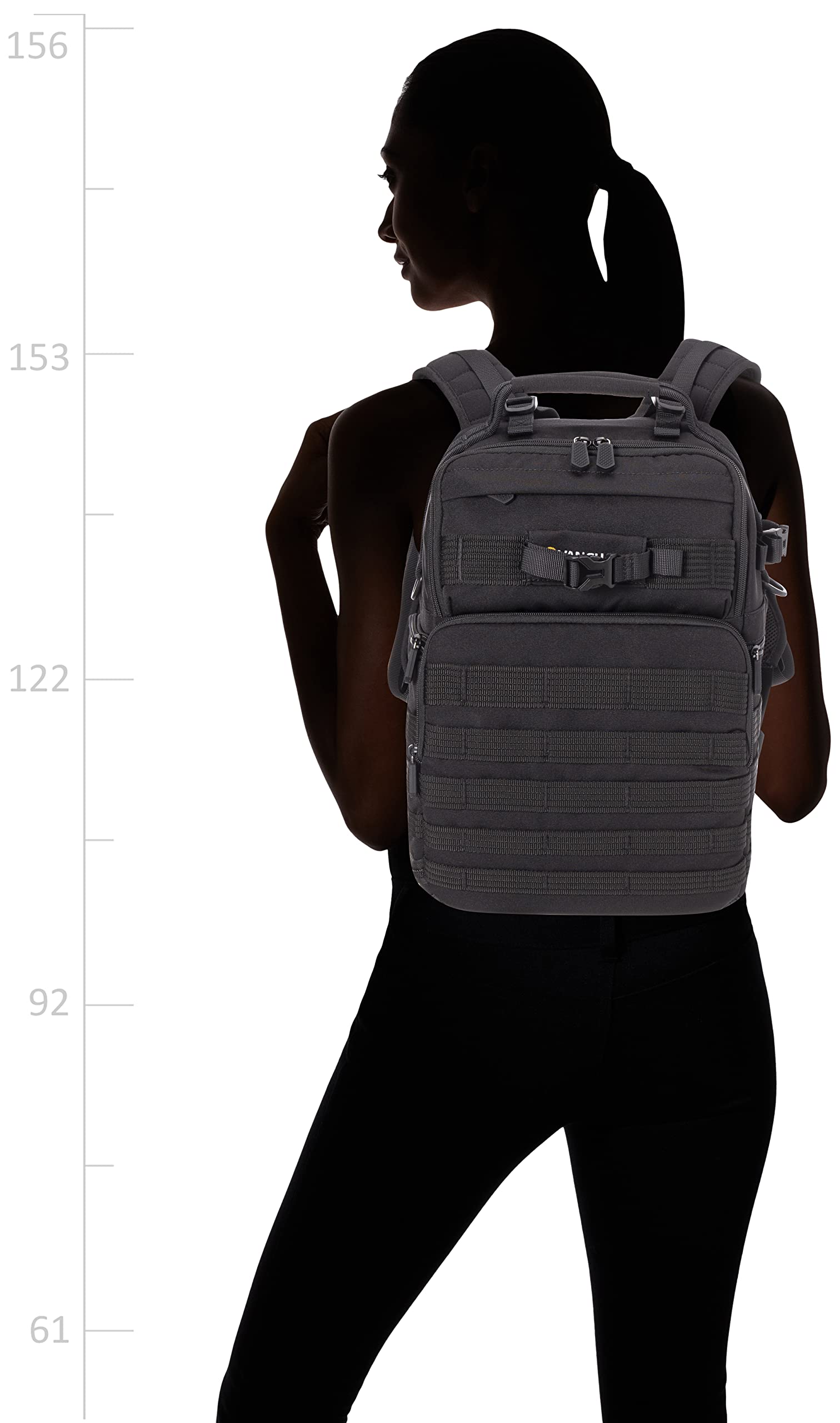 VANGUARD VEO Range T37M Tactical Backpack for Mirrorless Cameras - Black | DSLR Camera Bag for Travel & Outdoor Photography | Waterproof & Durable Camera Backpack for Sony, Canon, Nikon, Fujifilm