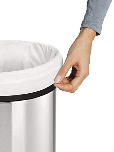 simplehuman Trash Can Liner A, 4.5 Liters/1.2 Gallons, 30-Count | Small Garbage Bags for Bathroom, Office & Kitchen Waste | Odor Control & Leak-Proof Design
