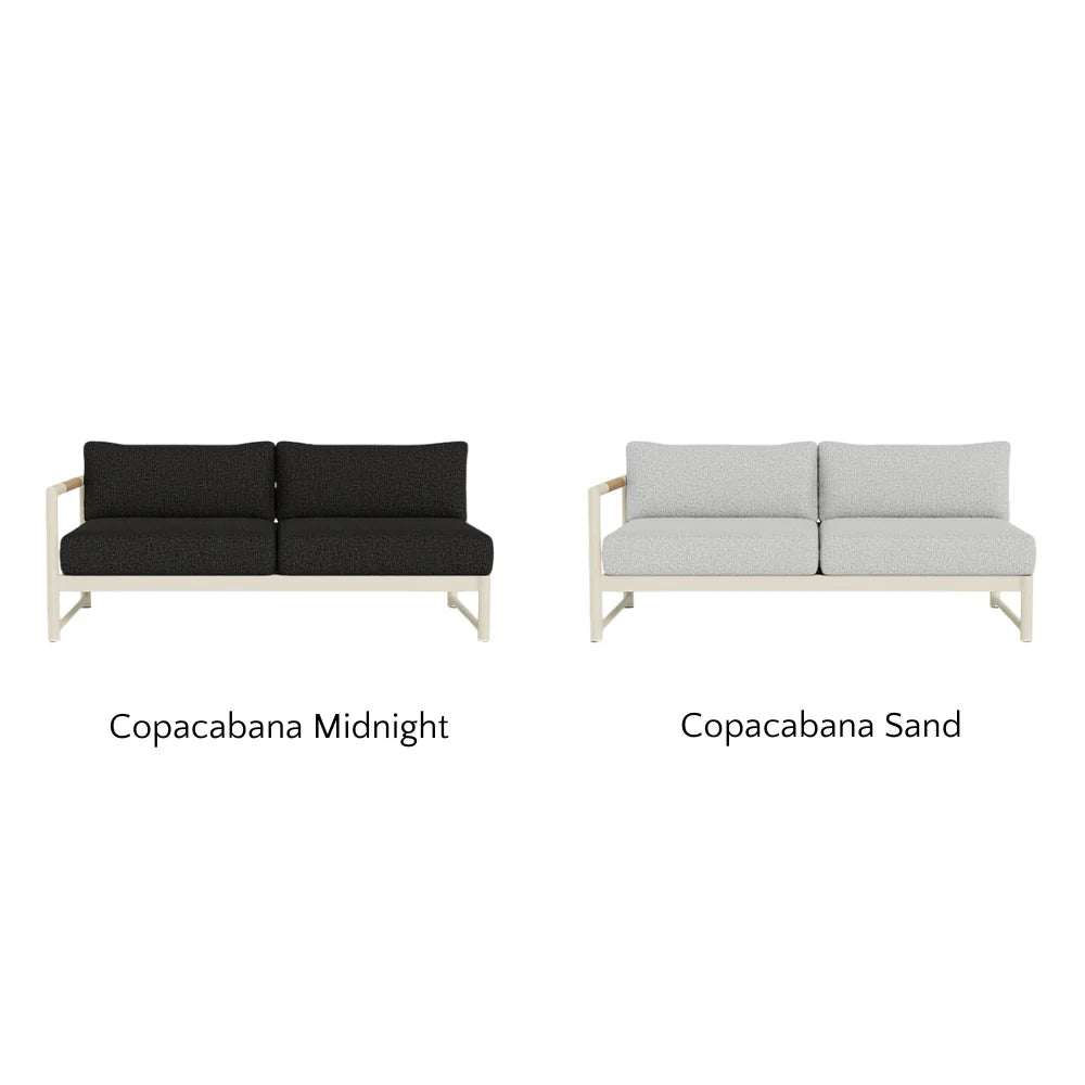Breeze XL Outdoor 2-Seat Patio Sofa with Left Armrest - Perfect for Backyard, Garden, and Poolside Relaxation
