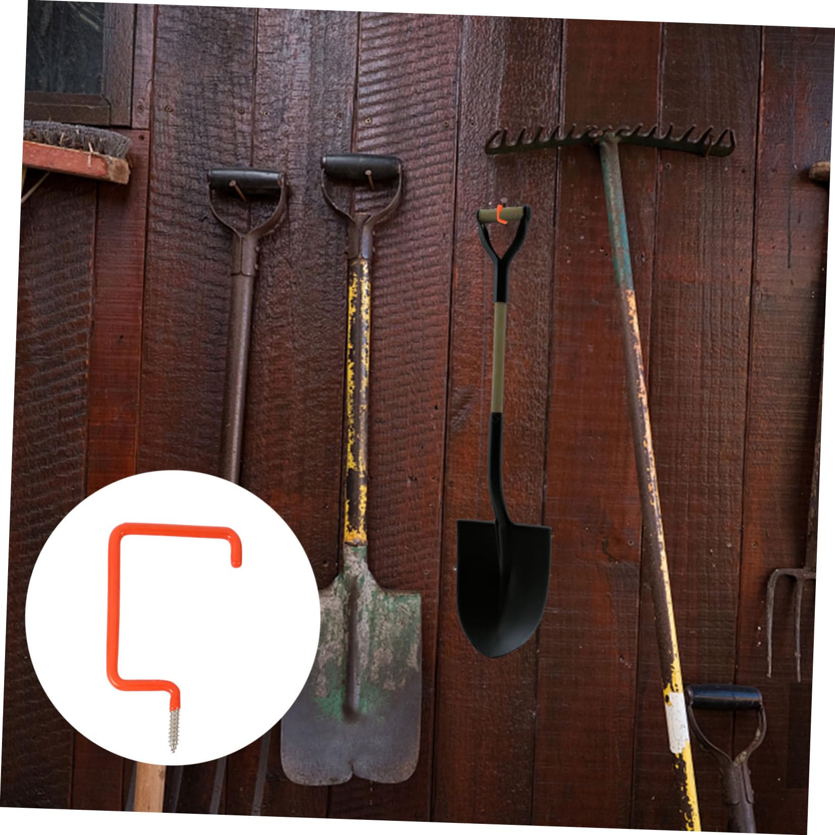 Veemoon 12-Piece Heavy Duty Garage Hooks - Steel Wall Mounted Hanging Rack for Garage Storage & Organization - Perfect for Tools, Bikes, Ladders & Sports Equipment