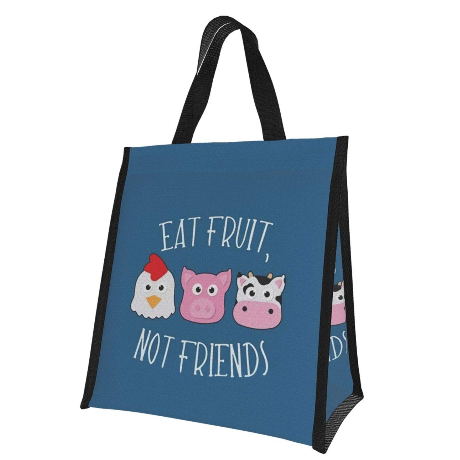Eco-Friendly Reusable Insulated Lunch Bag for Women - 10 x 11 Inch Leakproof Tote for Office, School & Picnic | Perfect for Healthy Meals, Fruits & Snacks | BPA-Free Food Container for Work & Outdoor Activities