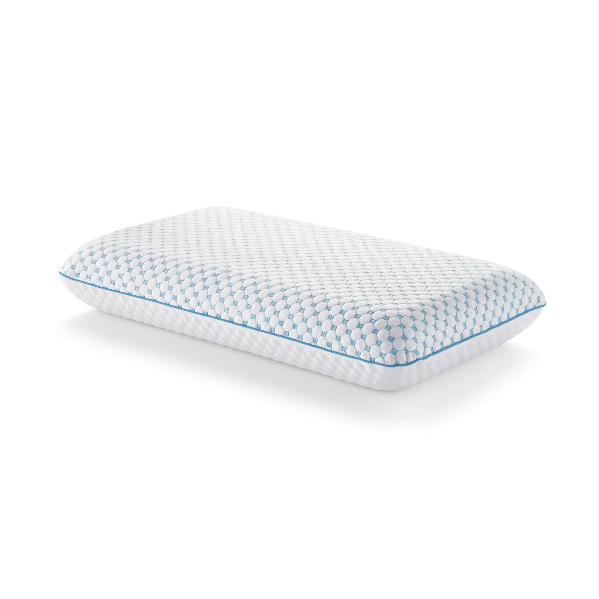 WEEKENDER Ventilated Gel Memory Foam Pillow with Reversible Cooling Cover - 2-Sided All-Season Comfort - Washable Queen Size Pillow for Side, Back & Stomach Sleepers - Perfect for Hot Sleepers & Neck Pain Relief