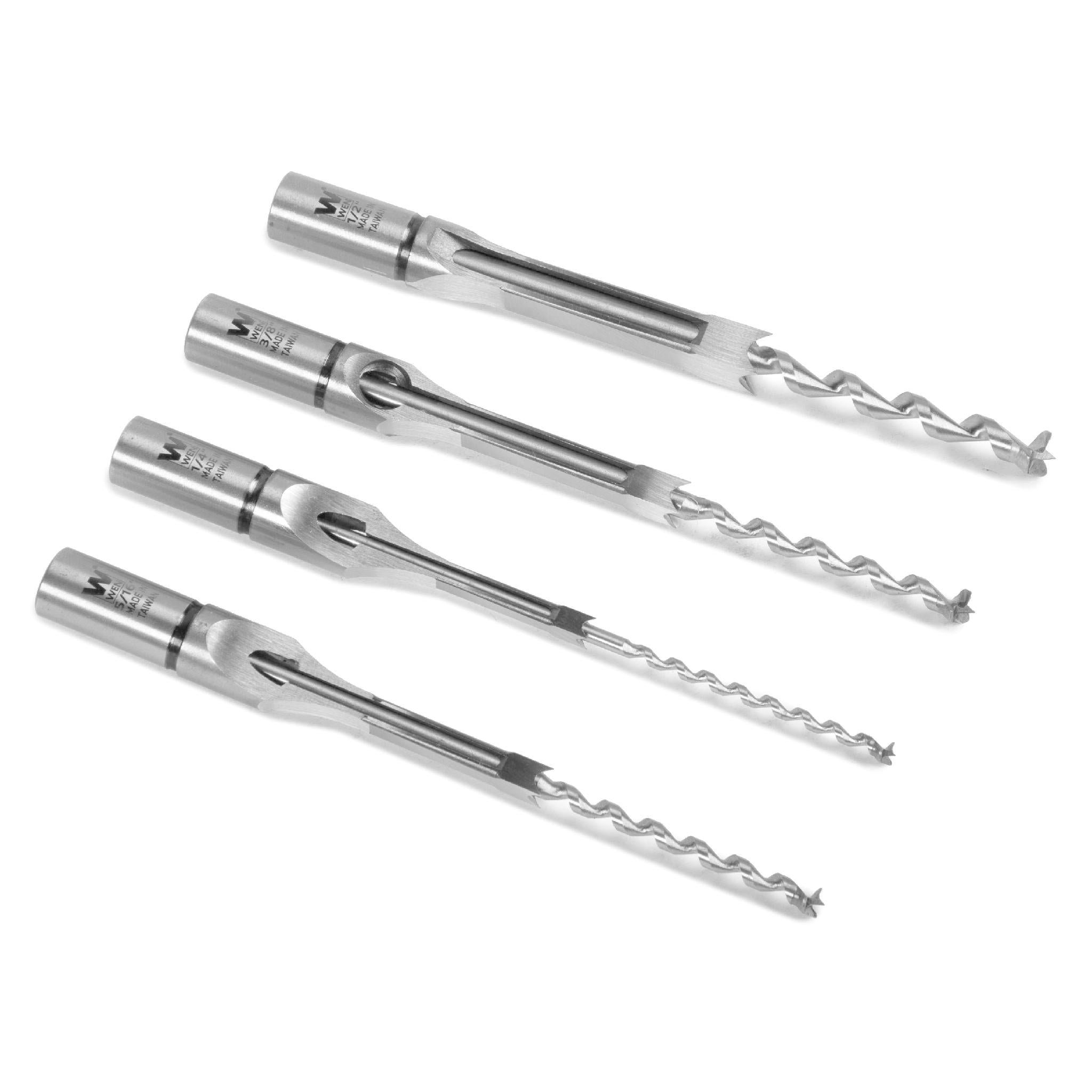 WEN CH4314M 4-Piece Premium Mortising Chisel Set for Woodworking - Perfect for Cabinet Making, Furniture Repair & Fine Woodworking Projects