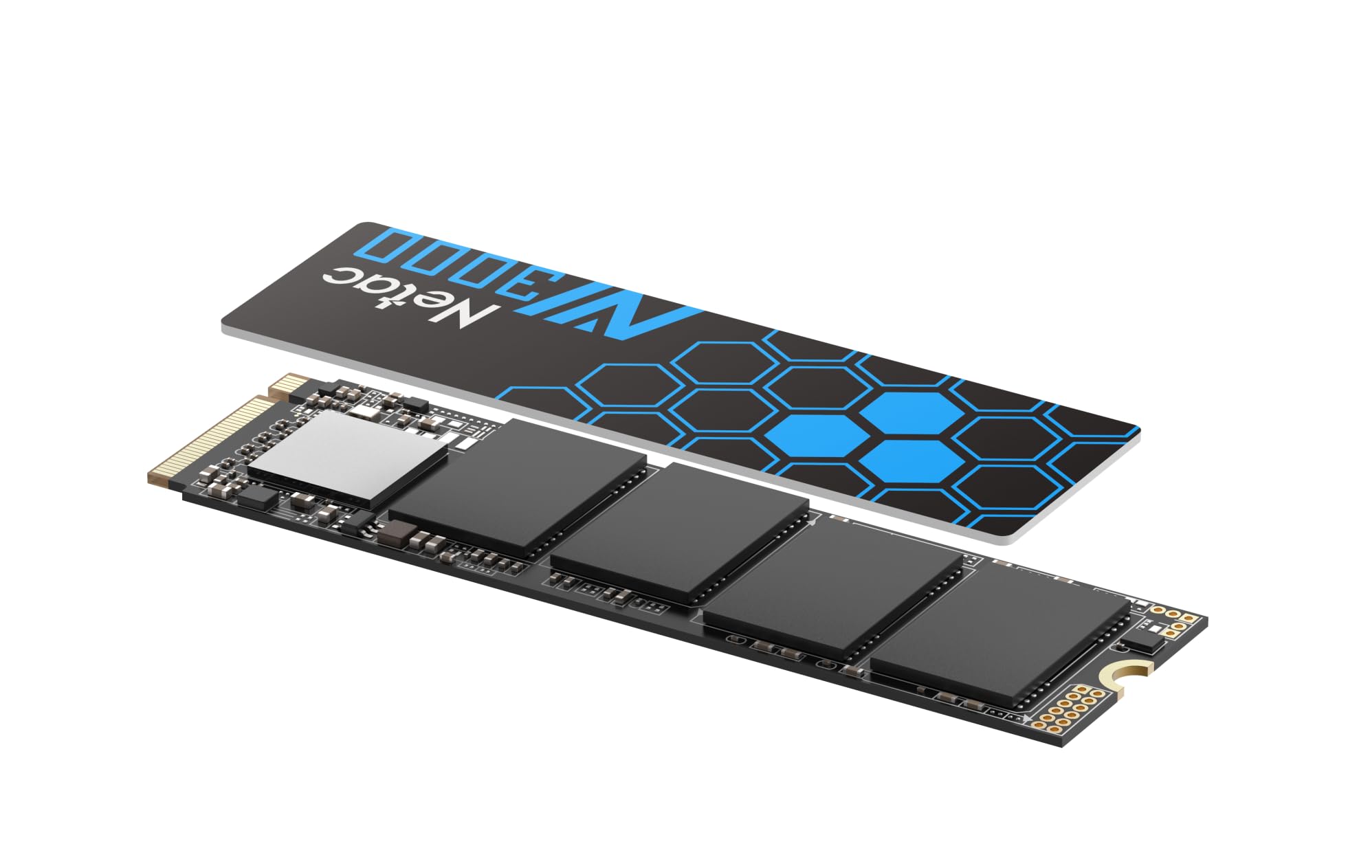 Netac NV3000 1TB NVMe M.2 SSD - PCIe 3.0 x4 Internal Solid State Drive with SLC Cache & 3D NAND TLC, 3100MB/s Read Speed - Compatible with Laptops, Desktops, Gaming PCs - Perfect for Fast Boot, Gaming, Video Editing & Data Storage