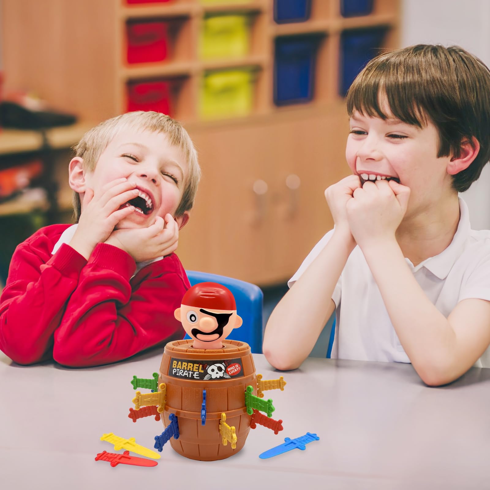 Pirate Pop-Up Barrel Board Game for Kids - Classic Mini Tabletop Game for Family Fun, Preschoolers & Ages 4+ | Perfect for Birthday Parties, Family Game Nights & Classroom Activities