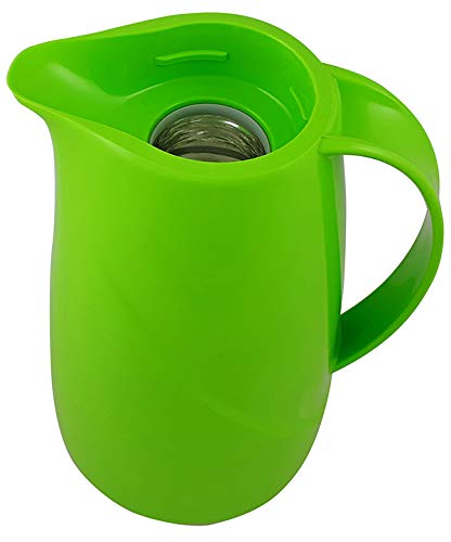 Helios Wave Vacuum Insulated Stainless Steel Water Bottle - 1 Liter (34 oz) - Kiwi Green - Keeps Drinks Hot/Cold for Hours - Perfect for Hiking, Gym, Office & Travel