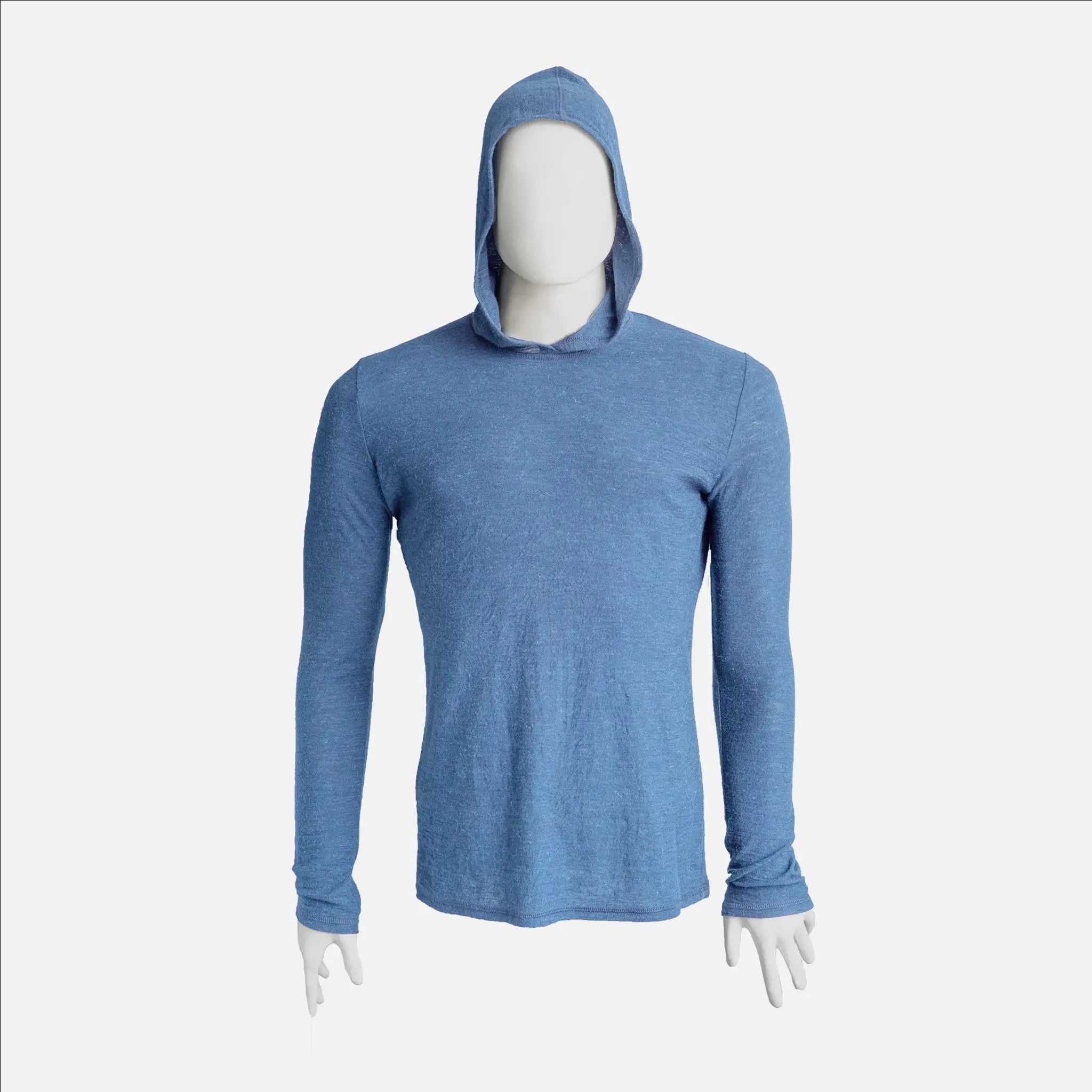 Ultralight Men's Alpaca Wool Sun Hoodie UPF 50+ - 160 GSM Breathable & Moisture-Wicking for Hiking, Camping & Outdoor Adventures