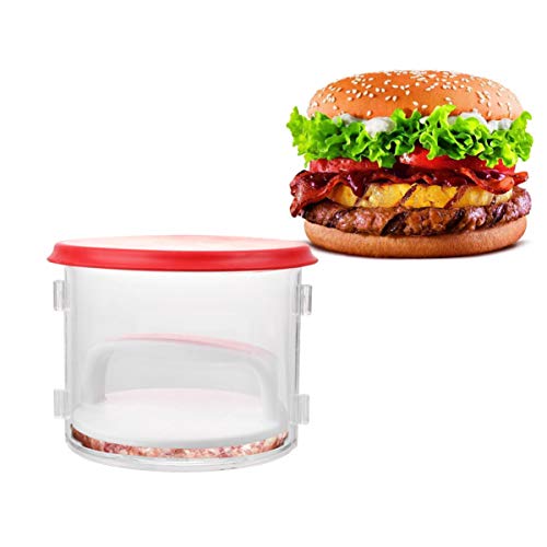 Hemoton Non-Stick Burger Press - Round Meat Patty Maker for Stuffed Burgers, Sliders, Beef Patties | Perfect for BBQ Grilling, Home Cooking & Gourmet Kitchen Accessories