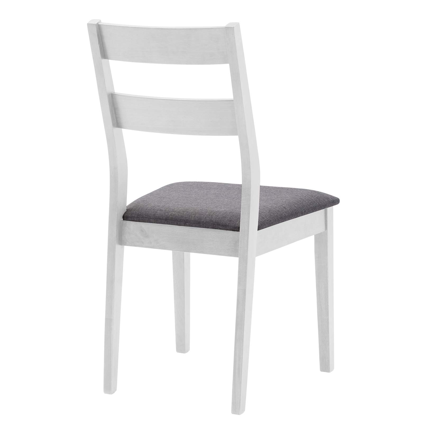 DUHOME 2-Piece Wood Dining Chairs Set - Armless Kitchen & Side Chairs in White - Perfect for Small Spaces, Breakfast Nooks & Modern Dining Rooms