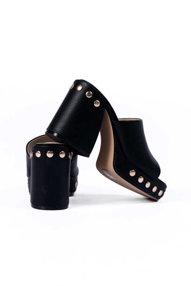 Hunter Black Studded Heels for Women - Stylish Pointed Toe High Heels for Party, Night Out & Special Occasions - Final Sale