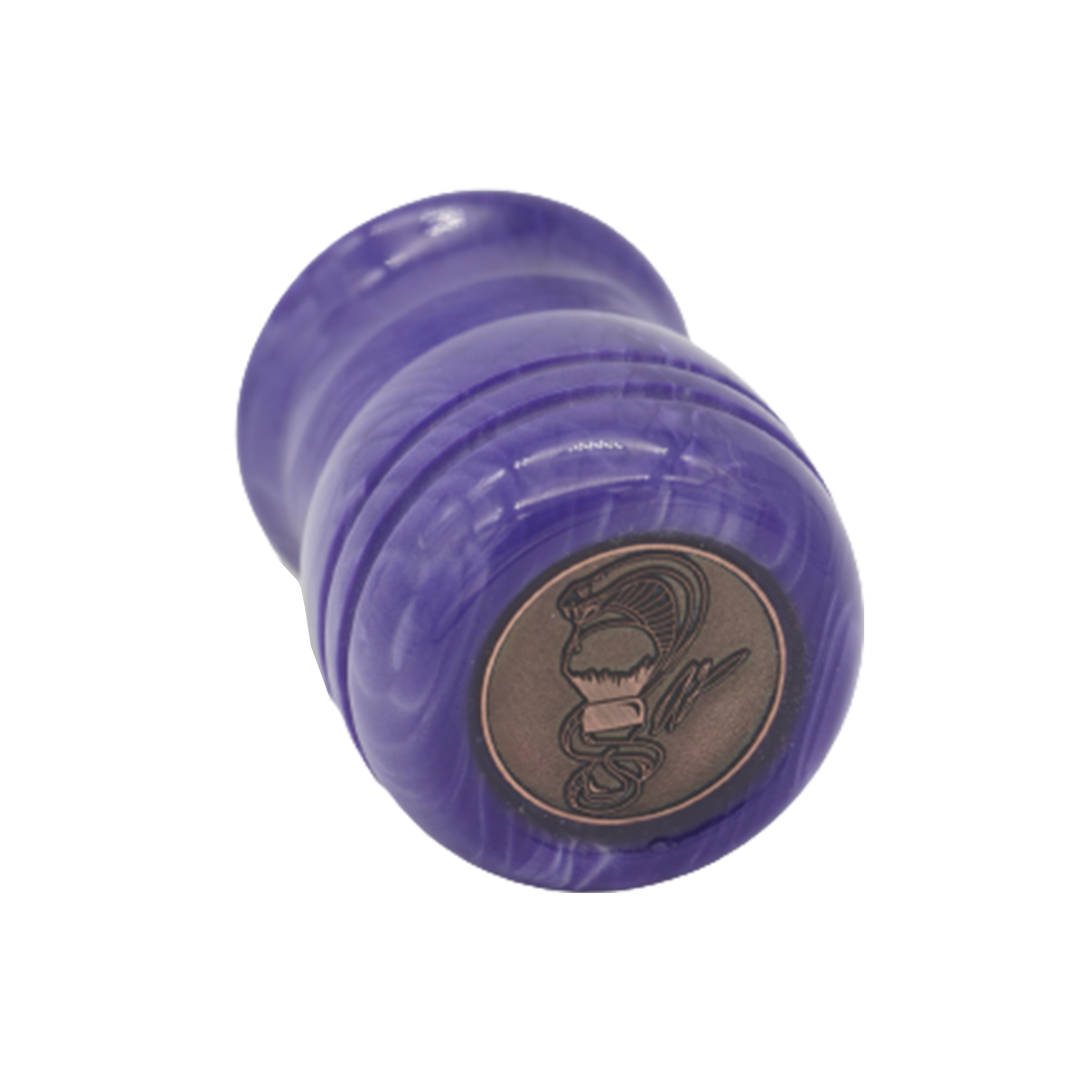 Premium Handmade Purple Snakeskin Shaving Brush Handle - Fits 24mm & 26mm Knots - Perfect for Wet Shaving, Grooming Kits & Luxury Bathroom Essentials