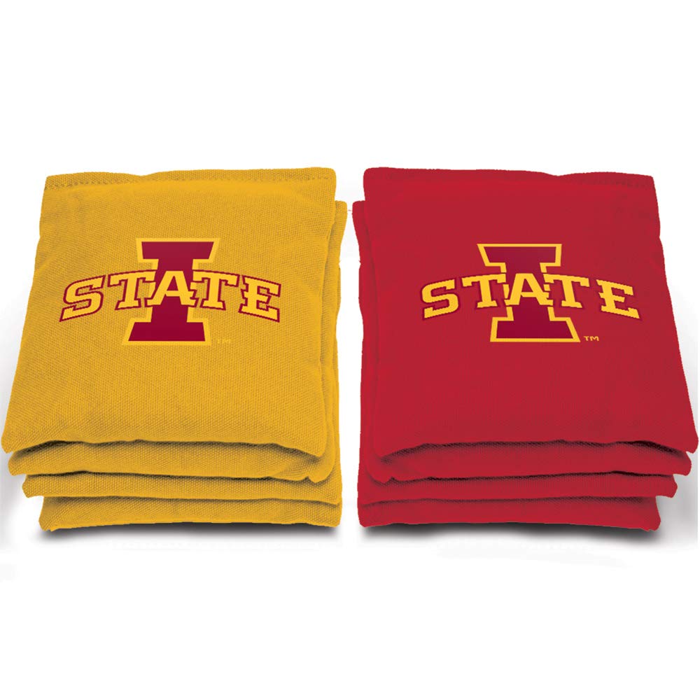 Official NCAA Swoosh Cornhole Game Set with 8 Bean Bags - Perfect for Tailgating, Backyard BBQs & College Game Day Parties