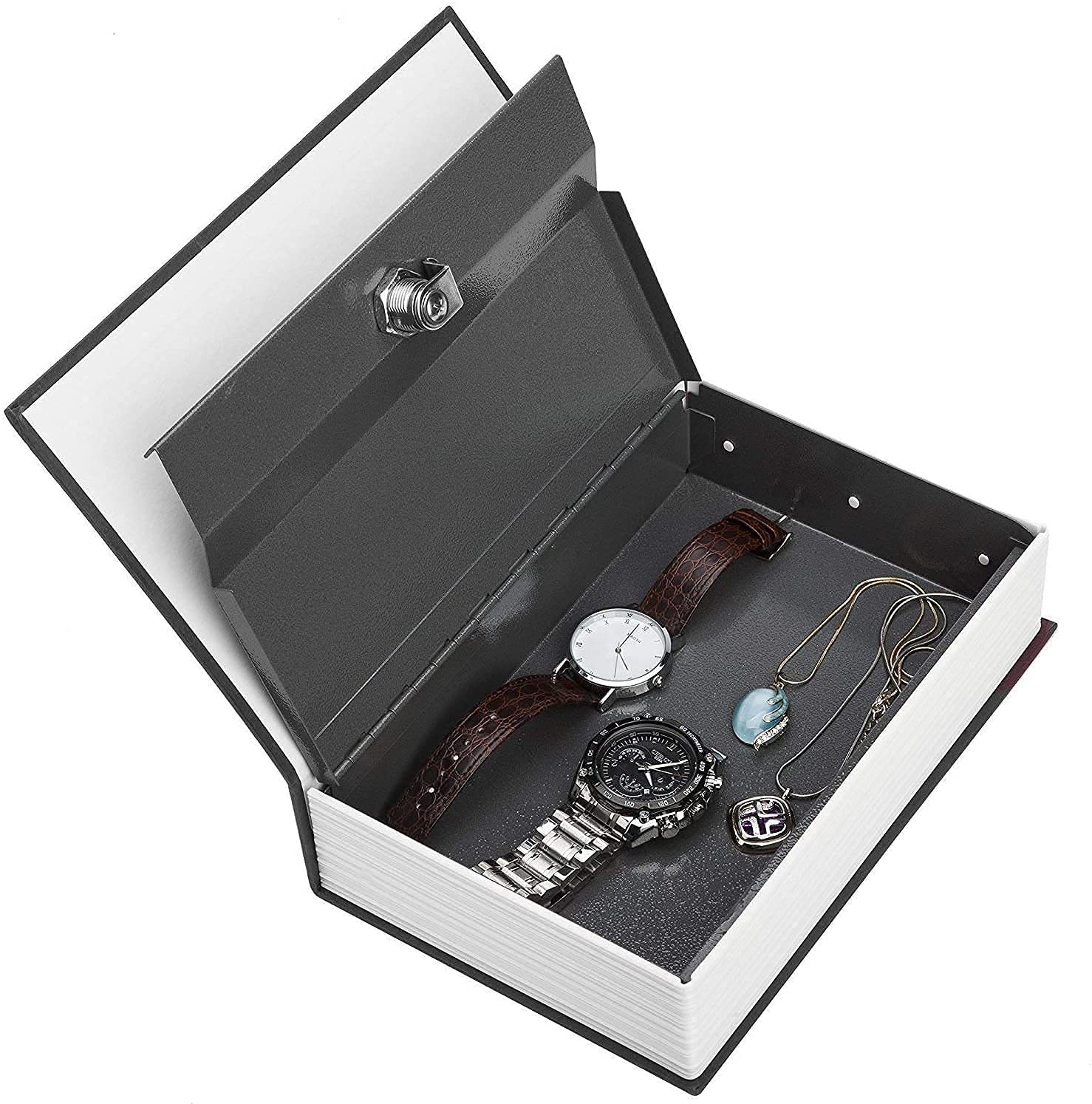 Portable Key Lock Book Safe with Combination Lock - Hidden Dictionary Design for Home, Office & Shop | Secure Cash, Money & Valuables | Ideal for Travel, Dorm & Secret Storage (Pack of 1)