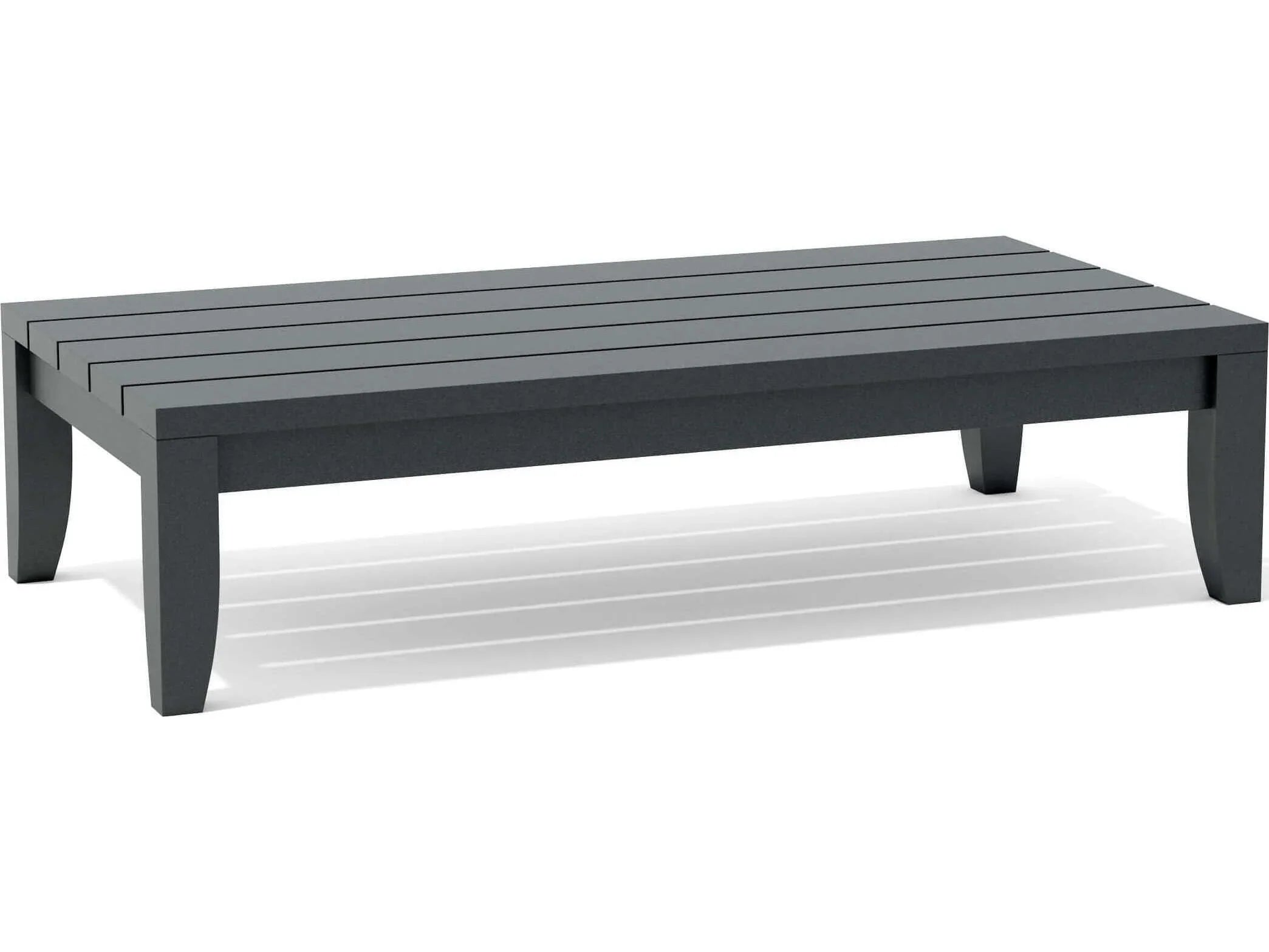 Anderson Teak Coronado Aluminum Rectangular Coffee Table DS 305 AL - Outdoor Patio Furniture for Garden, Poolside & Backyard Decor