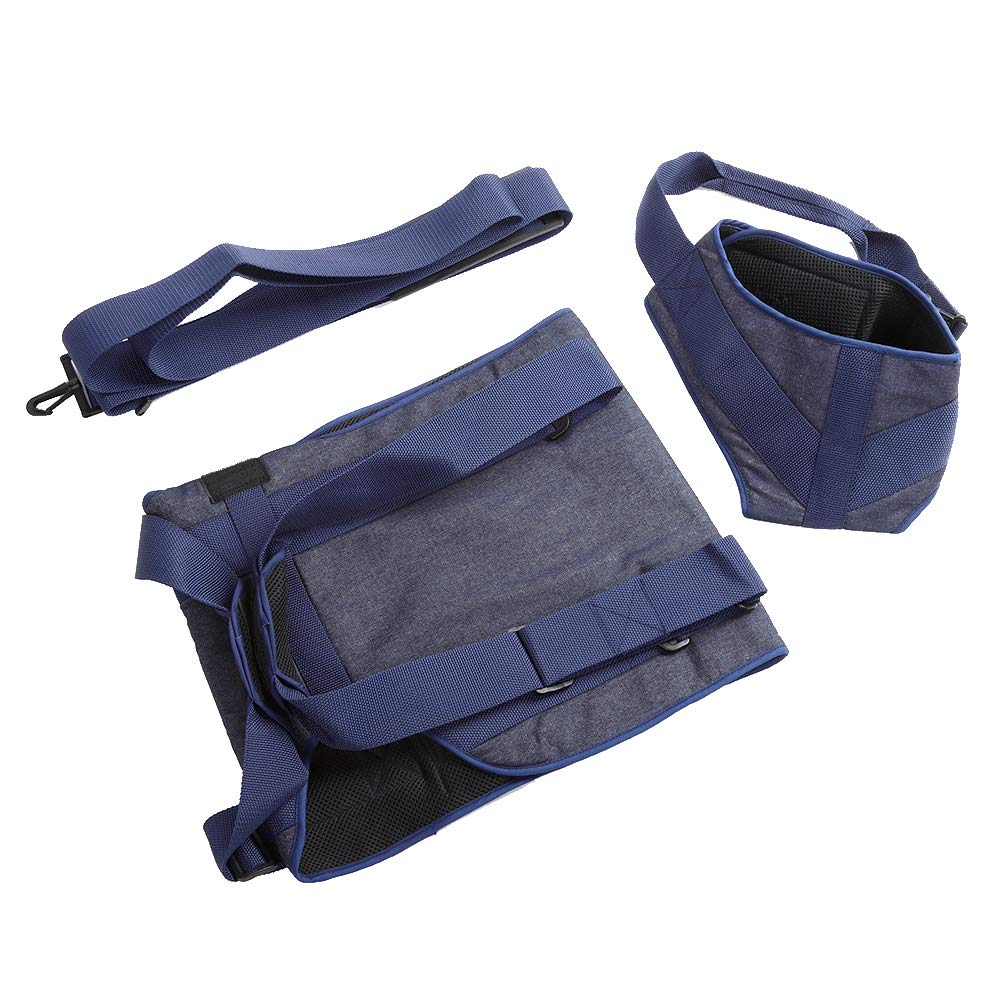 Adjustable Dog Lift Harness with Support Sling - Oxford Cloth Pet Mobility Aid for Joint Injuries & Rehabilitation - Dark Blue Walking Assist Belt with Hand Strap - Perfect for Elderly Dogs, Post-Surgery Recovery & Daily Support (Size S)