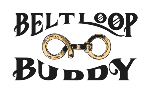 Hollywood Brass Belt Loop Buddy - Premium Metal Keychain for Keys, Badges & Accessories - Perfect for Work, Travel & Everyday Carry