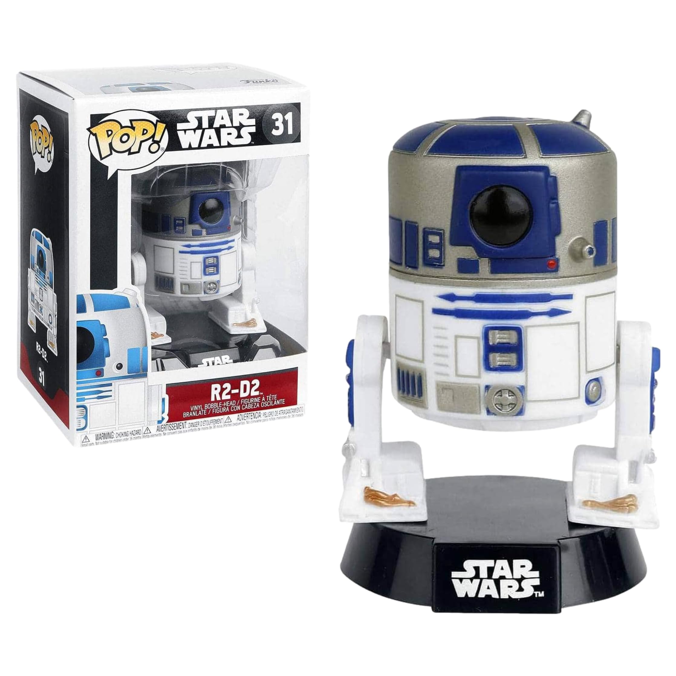 Funko POP Star Wars: R2-D2 Collectible Bobblehead Figure - Perfect for Movie Fans, Gift Giving & Display in Home or Office