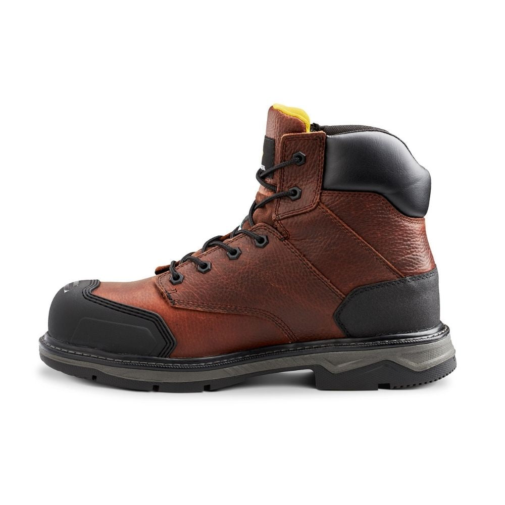 Terra Patton TR0A4NS6BRN Unisex Steel Toe Work Boots - CSA Certified Safety Shoes for Construction & Industrial Work (Brown)
