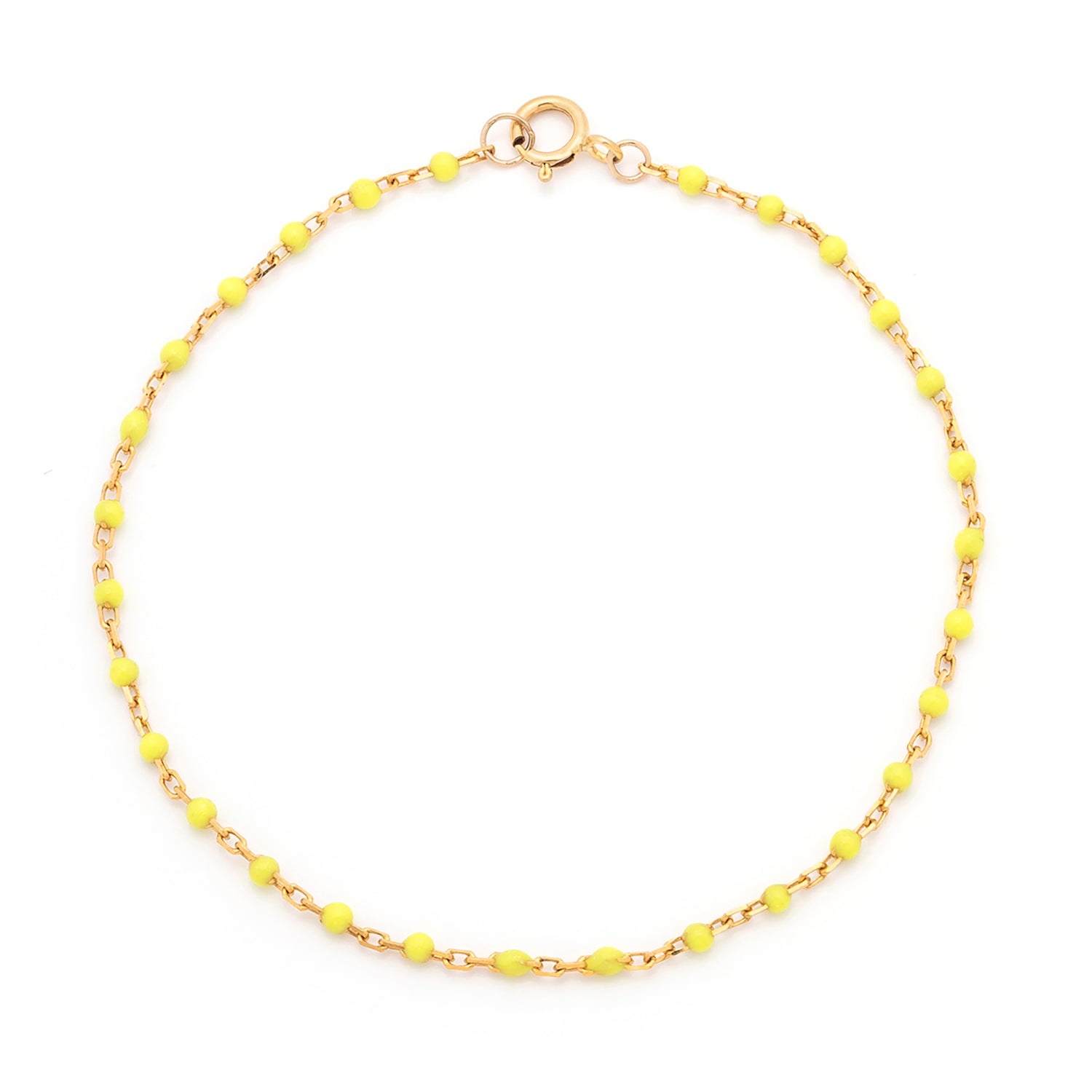 Lemon Candy Chain Anklet - Dainty Citrus Beaded Ankle Bracelet for Women | Perfect for Summer Beach, Boho Festival & Casual Outfits
