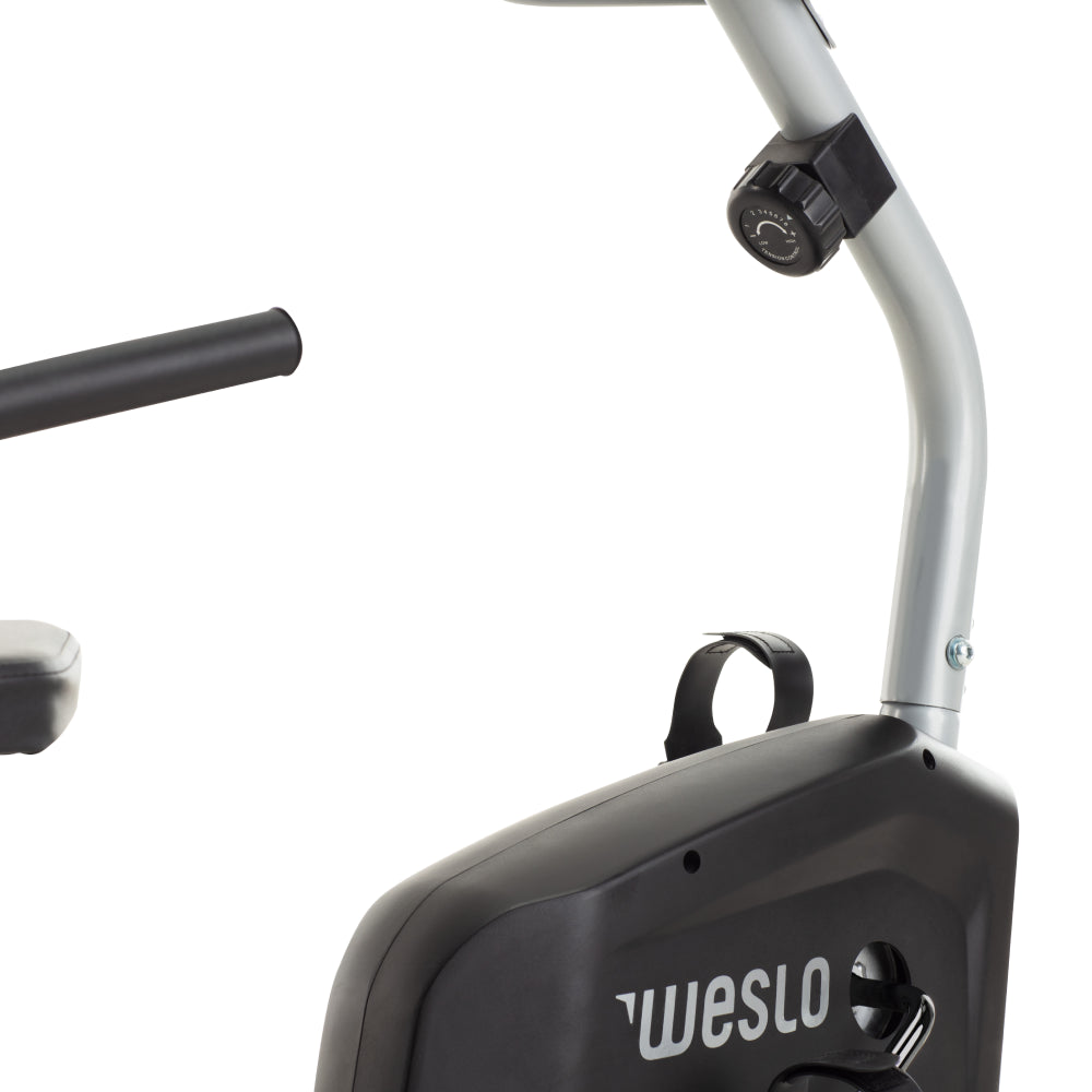 Weslo Pursuit R 4.1 Recumbent Exercise Bike for Home Gym - Low Impact Workout Machine with Comfortable Seat & LCD Display - Perfect for Seniors, Physical Therapy & Indoor Cycling Training