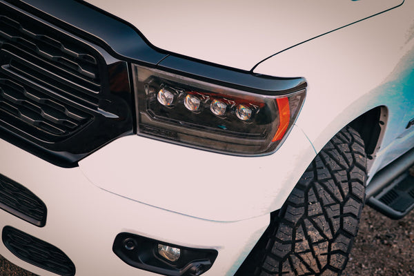 AlphaRex NOVA LED Projector Headlights for Ram 1500 (2019-2024) - Black - High-Performance Lighting for Night Driving & Off-Road Adventures