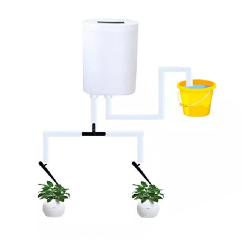 2 Pump Timer System - Automatic Outdoor Watering Controller for Flowers, Plants, and Home Gardens | Drip Irrigation Device for Lawns, Sprinklers & Greenhouses