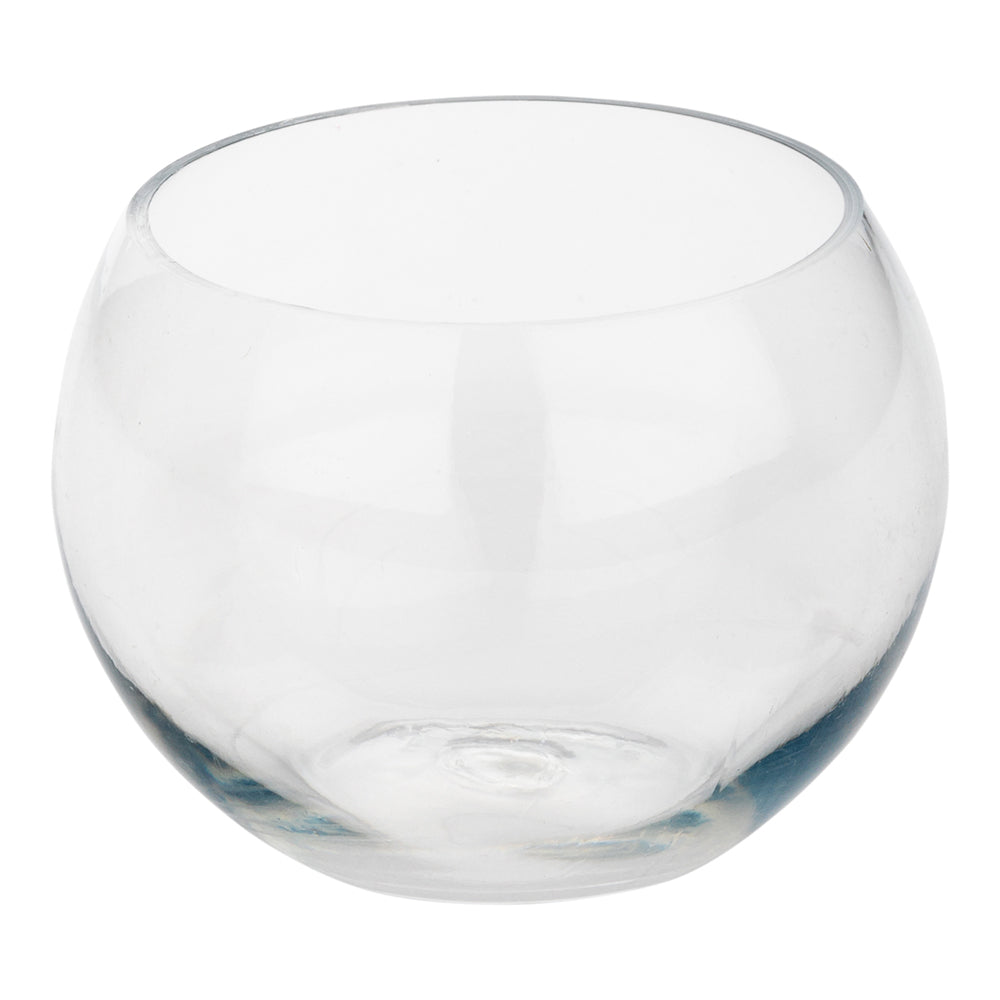 100 Pack 4 oz Clear Plastic Sphere Cups & 100 Silver Mini Plastic Spoons - Perfect for Party Favors, Wedding Receptions, Baby Showers, and Beverage Serving