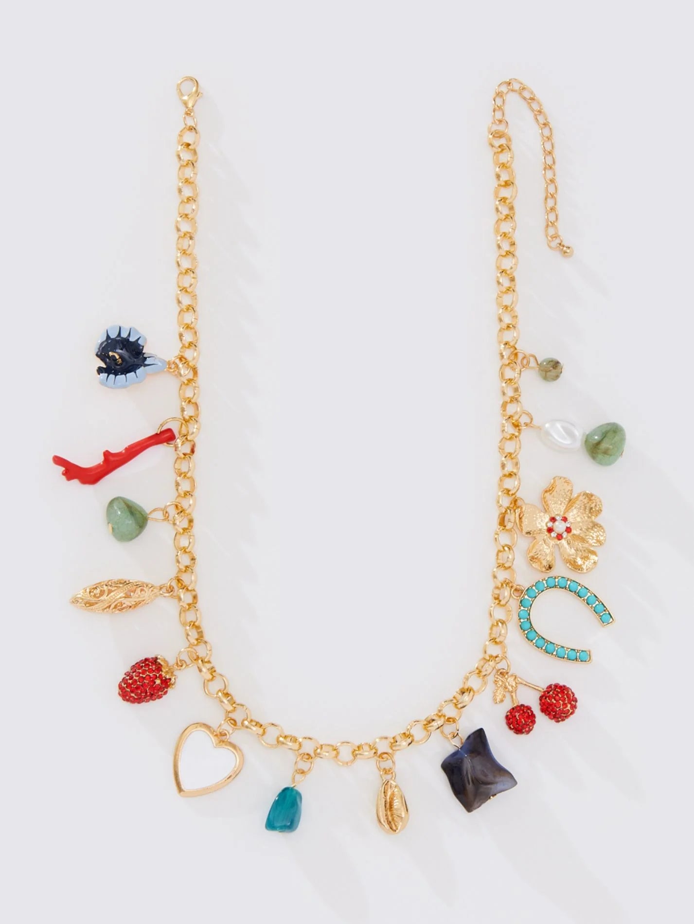 8 Other Reasons Multi Charm Necklace - Elegant Layered Pendant Necklace for Women, Perfect for Daily Wear, Date Night & Special Occasions
