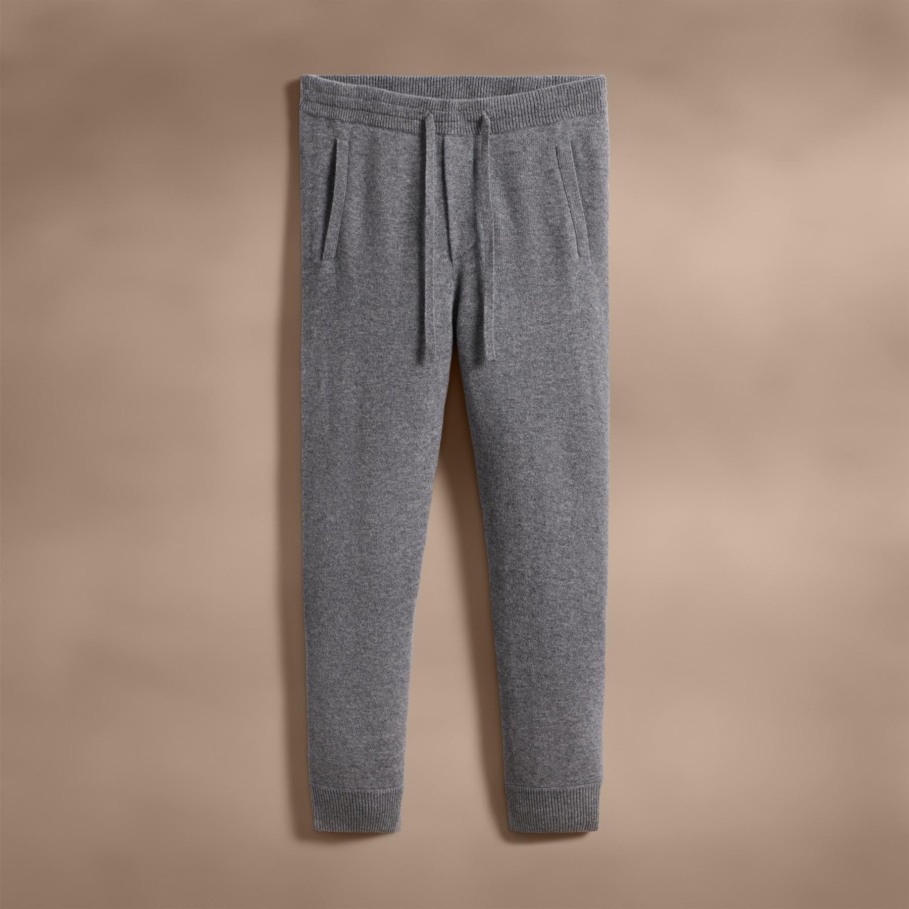Eco-Friendly Recycled Cashmere Jogger Pants with Pockets - Soft Heather Grey Lounge Pants for Women | Perfect for Yoga, Travel & Cozy Home Wear