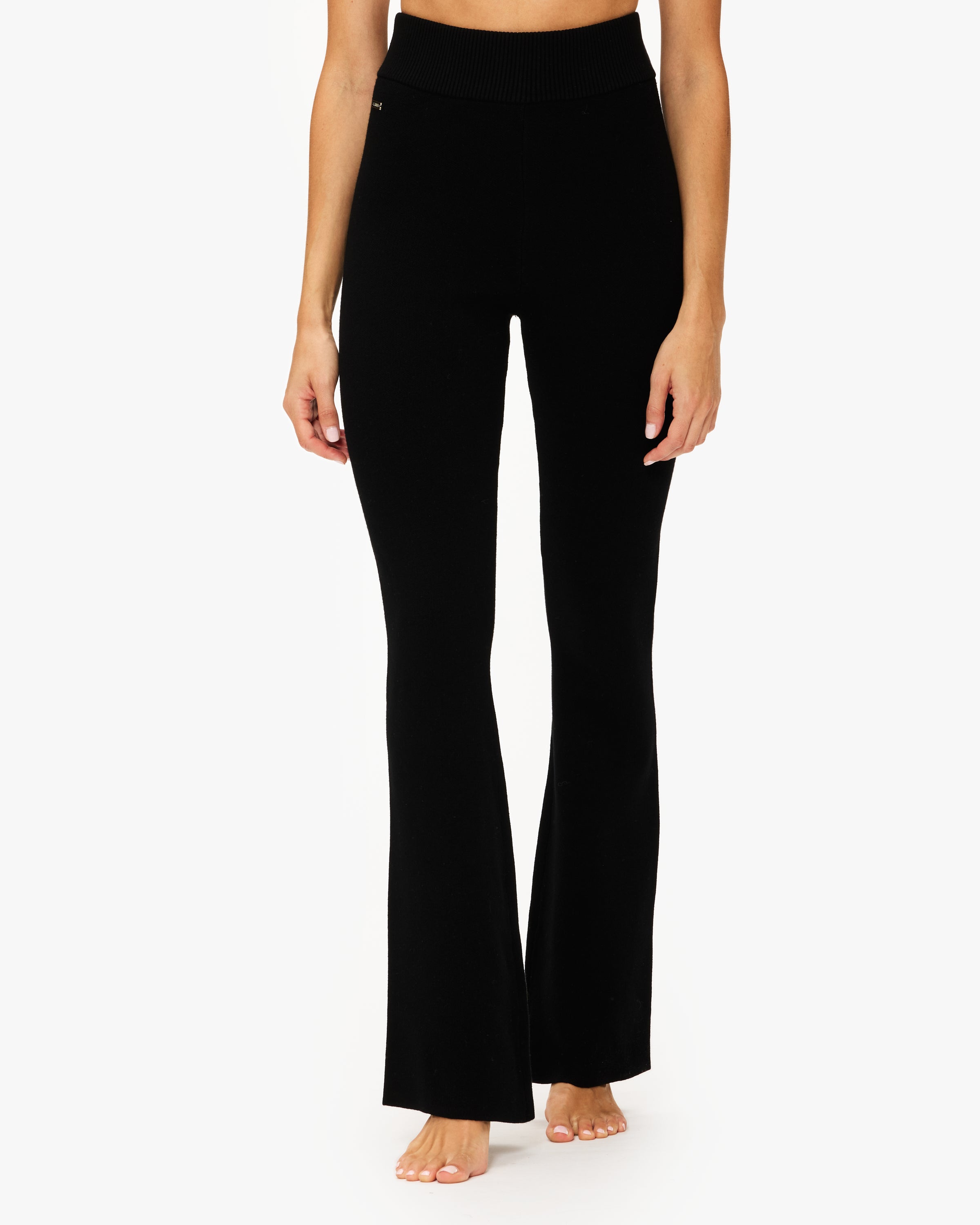 Lune Olly Flare Pants for Women - High Waisted Wide Leg Trousers with Pockets - Perfect for Casual Wear, Office Outfits & Date Night Looks
