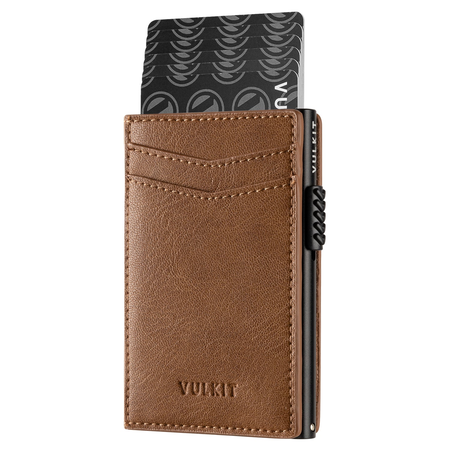 VC301 Men's Slim RFID Blocking Wallet - Ultra Thin Pop Up Card Holder with 2 Outer Slots | Minimalist Front Pocket Wallet for Everyday Carry & Travel