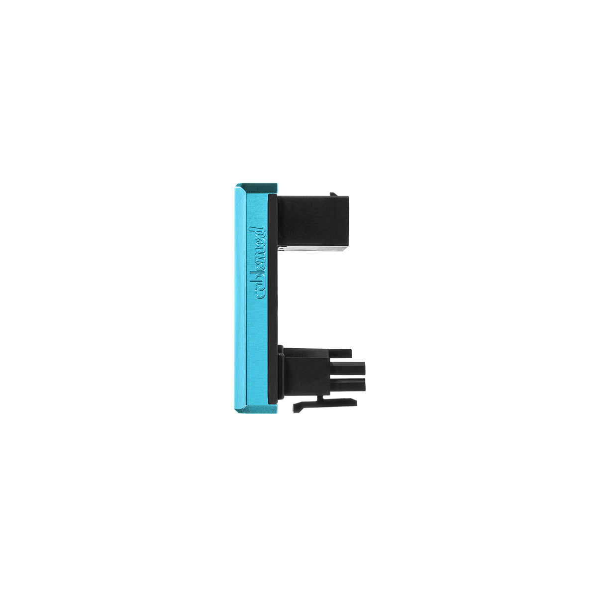 CableMod 12VHPWR 180 Degree Angled Adapter - Variant B (Light Blue) | PCIe Power Connector for NVIDIA RTX 4090/4080/4070 GPUs | Perfect for PC Gaming & Workstation Builds