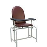 Winco Medical Blood Drawing Chair - Adjustable Phlebotomy Chair with Armrests for Clinics, Hospitals & Labs - Comfortable Patient Exam Chair for Blood Tests & Donations