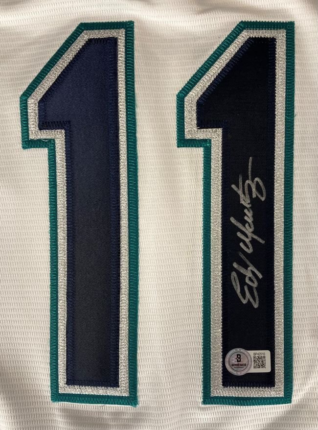 Edgar Martinez Autographed Seattle Mariners Nike Replica Baseball Jersey - Authentic MLB Memorabilia for Collectors & Fans - Perfect for Display, Gifts, and Sports Memorabilia Collections