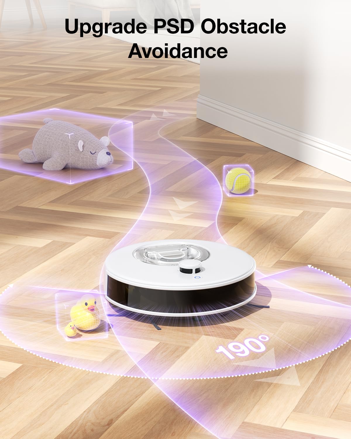 OKP L7 Robot Vacuum and Mop Combo - 6000Pa Strong Suction, LiDAR Navigation & 3D Mapping for Hard Floors & Pet Hair - Smart No-Go Zones, WiFi/App/Alexa Control - Perfect for Homes with Pets and Hardwood Floors