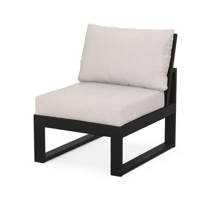 POLYWOOD Modular Armless Chair - Durable Outdoor & Indoor Seating for Patio, Deck, Poolside, and Garden - Weather-Resistant & Easy to Clean