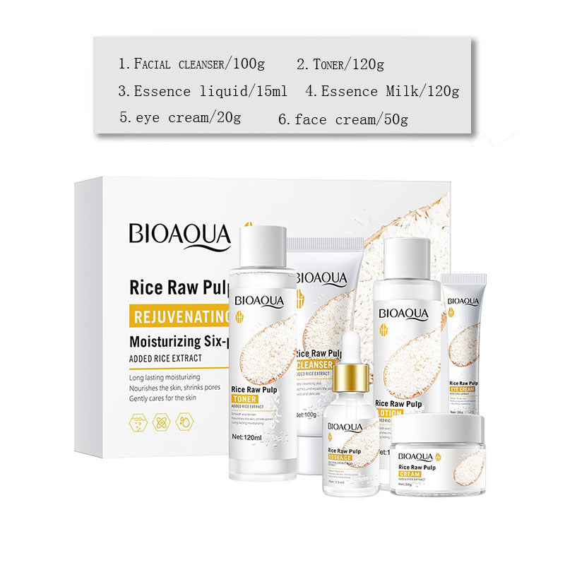 Puree Skin Rejuvenation Moisturizing 6-Piece Set - Hydrating Skincare Kit for Face & Body | Perfect for Daily Routine & Spa Night